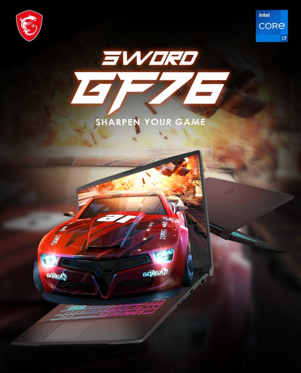 게이밍 노트북 MSI GF시리즈 Sword GF76 B13VFK (SSD 512GB)